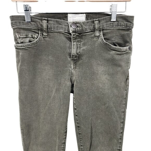 Current/Elliott Forest Night Released Hem Skinny Jeans‎ Size 28 Green - Picture 8 of 10
